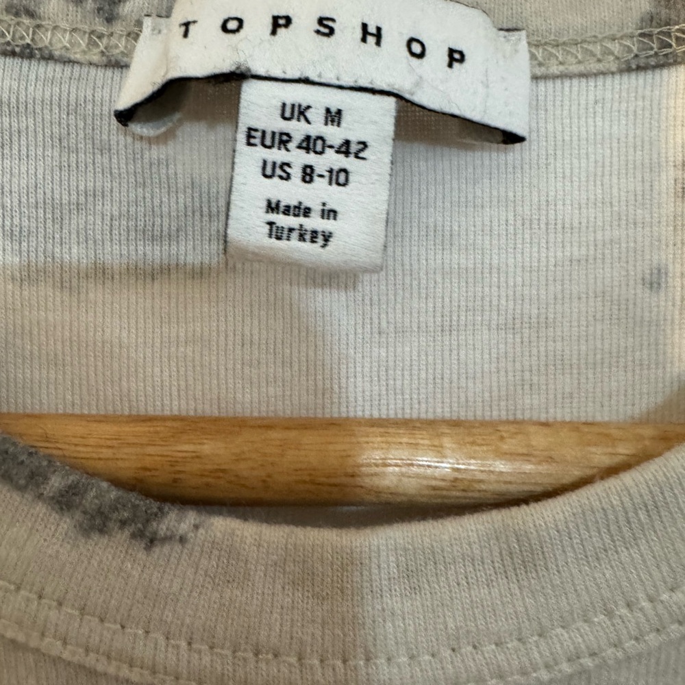 Anthropologie Neutral Yin Yang Print Short Sleeve Tee - Picture 3 of 5
